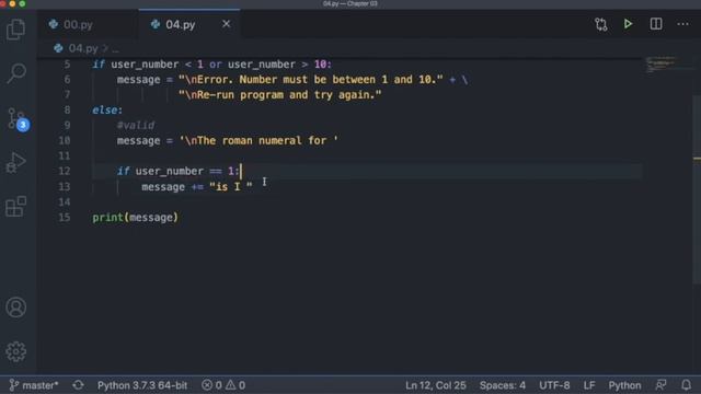 #4: Roman Numerals - Chapter 3 - Tony Gaddis - Starting Out With Python смотреть онлайн