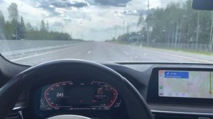 BMW G30 530d (сток) разгон 0-260