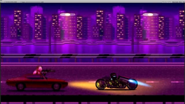 Retrowave carshase for SciFi Action Games Contest смотреть онлайн
