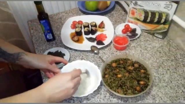 Маринованные яйца по Корейски и роллы с перепелиными яйцами