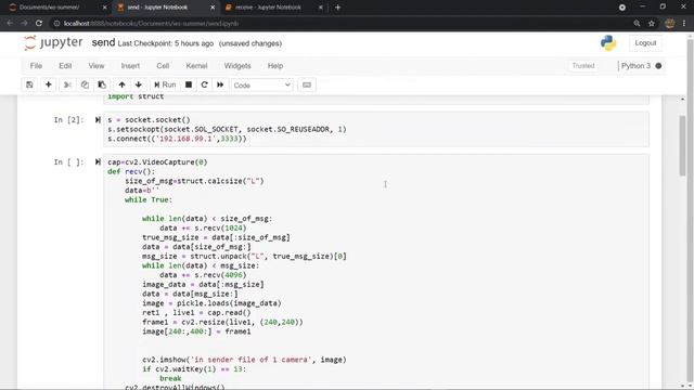 Create Live Streaming Video Chat App using cv2 module of Python смотреть онлайн