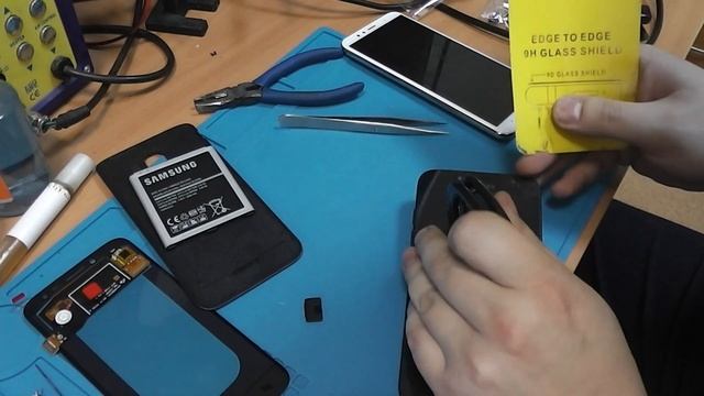 Samsung J2 2018 (J250) - замена экрана, разборка. Подробно смотреть онлайн