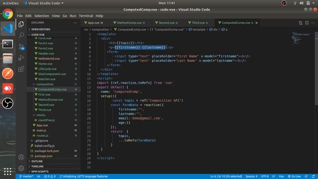Computed Property | #27 | Composition API | Vue Js 3 Tutorial in Hindi смотреть онлайн