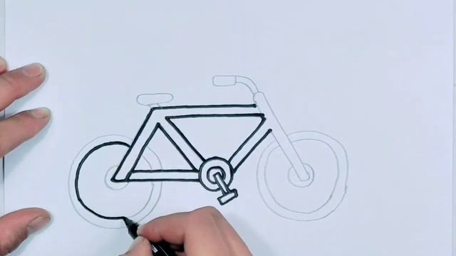 Bolalar uchun velosiped rasm chizish/Bicycle drawing for children/Рисунок велосипеда для детей смотреть онлайн