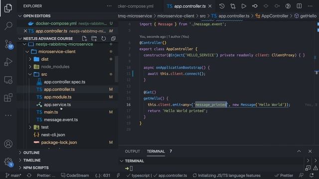 Nest JS Microservices using AMQP Rabbit MQ #44 смотреть онлайн
