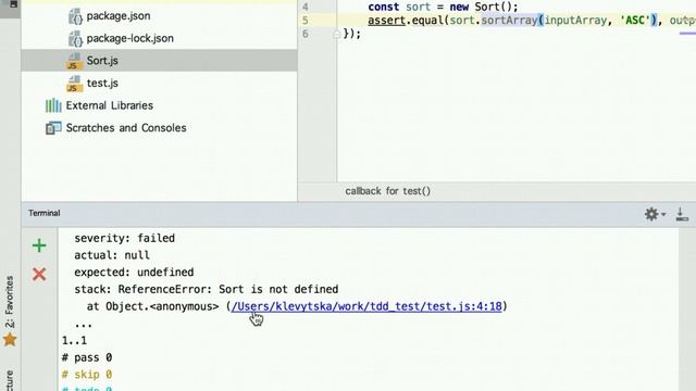 TDD подход в JS смотреть онлайн
