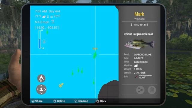 Unique Largemouth Bass - Quanchkin Lake Louisiana - Fishing Planet Guide смотреть онлайн
