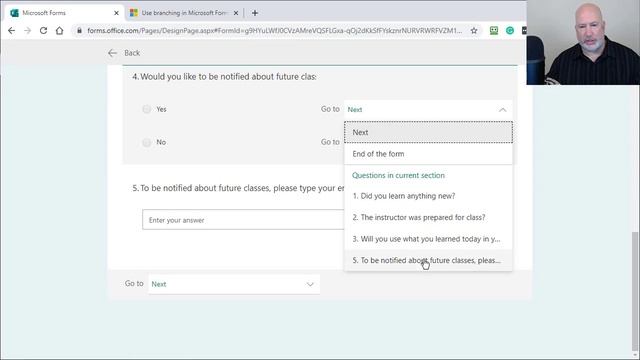Branching and sections in Microsoft Forms by Chris Menard смотреть онлайн