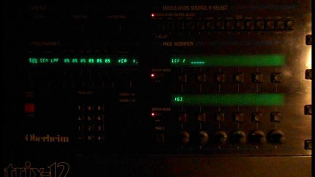 Oberheim Matrix-12 Synthesizer Demo #4 State Variable Filter Behavior смотреть онлайн