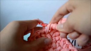 Вязаная корзинка крючком в форме сердца из трикотажной пряжи.Вязание.Корзина Трикотажная Как вязать