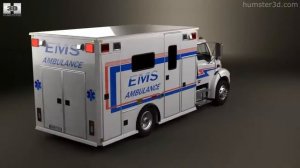 Sterling Acterra Ambulance Truck 2002 by 3D model store Humster3D.com