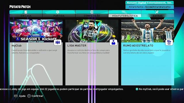 eFOOTBALL 2024 PS3 PKG GRAPHIC MENU EM POTATO PATCH V13 смотреть онлайн