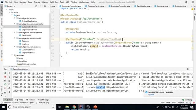 Complete example of @Autowired,@Service,@Component and @RestController Example Session 5 смотреть онлайн