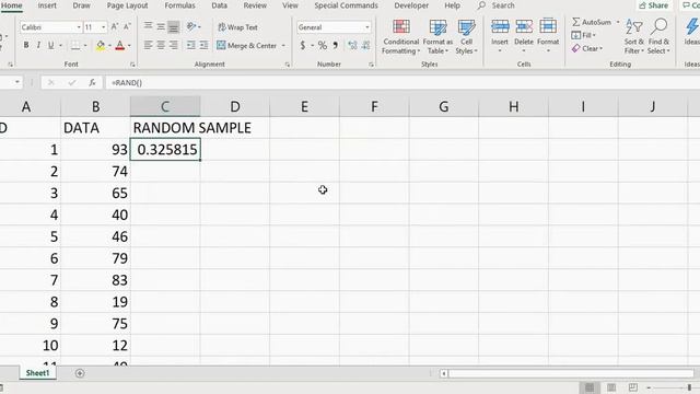 RANDOM SAMPLE WITHOUT REPLACEMENT - EXCEL 2016 смотреть онлайн