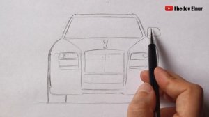 Как нарисовать машину Ролс Ройс | Ehedov Elnur