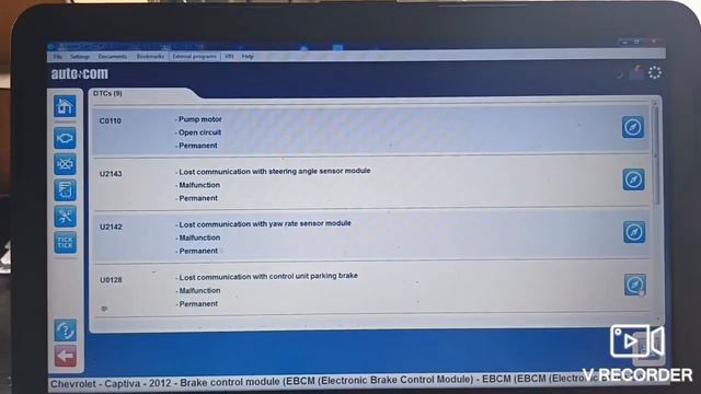 รับสอนซ่อมMODULE ABS Chevrolet Captiva แก้โค้ด C0550