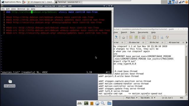 LinuxCNC HAL #1(b): Using Linux efficiently смотреть онлайн
