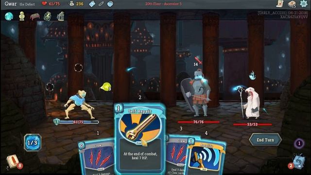 Slay the Spire - Defect (Hyperbeam + Claw), Part 1 смотреть онлайн