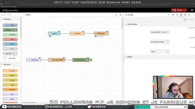 [DIY] NodeRed port serie et buscan domotique смотреть онлайн