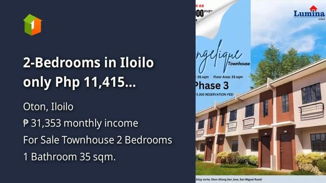 2-Bedrooms in Iloilo only Php 11,415 monthly! смотреть онлайн
