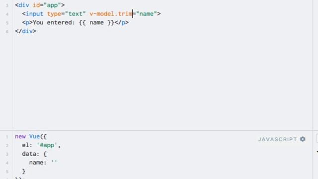 Two-way data binding (v-model) смотреть онлайн