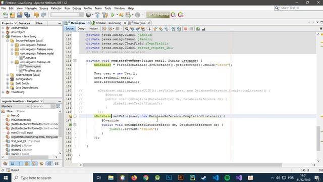 Firebase Tutorial - Java Swing + Source Code смотреть онлайн