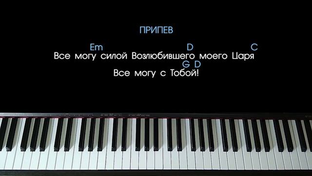 Как играть на синтезаторе песню Всё могу силой Возлюбившего смотреть онлайн
