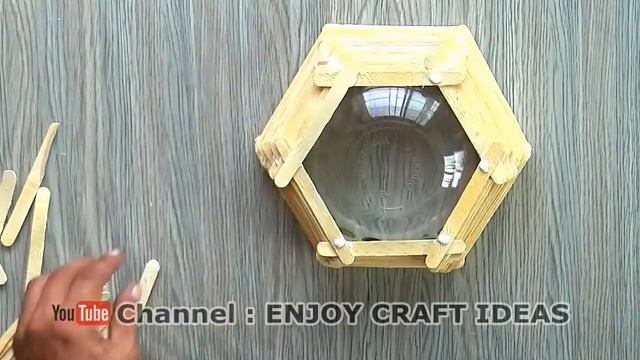 Amazing Ice Cream Stick Craft | How To Make a Popsicle Sticks Basket | DIY Handmade Basket смотреть онлайн