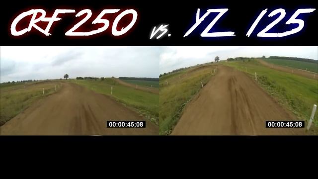 Honda CRF 250 vs Yamaha YZ 125 смотреть онлайн
