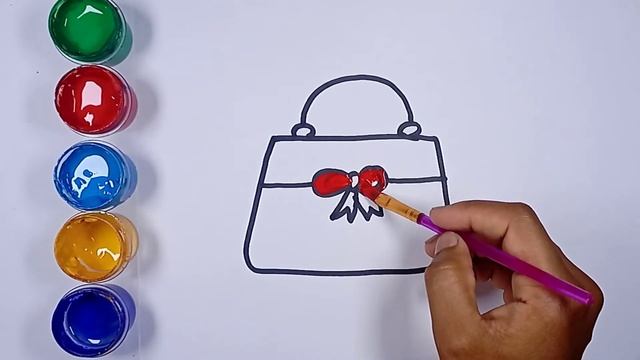 Bolalar uchun sumka rasmini chizish | Как нарисовать сумку | How to draw a bag смотреть онлайн