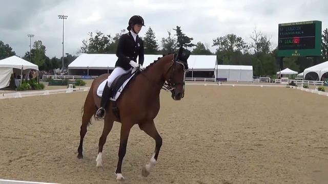 Eliza Gardner & Largo 224 NAJYRC Dressage 2015 смотреть онлайн