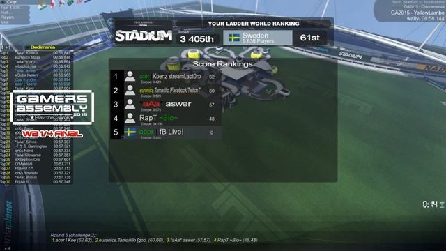 Gamers Assembly 2015: WB 1/4 Final - cast by fB смотреть онлайн