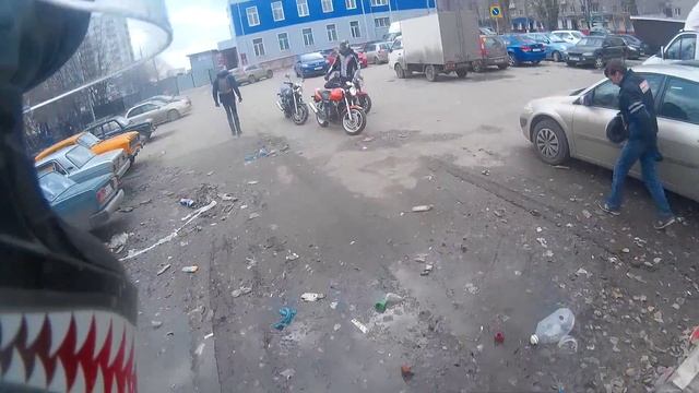 CB 400 на заднем смотреть онлайн