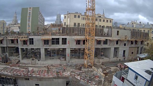 Таймлапс Басманный 5. 05 октября 2016. Камера 2 смотреть онлайн