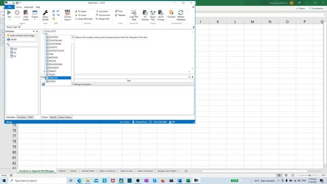DAX Studio & Excel Power Pivot: DAX Query combines Multi-Ranges from Power Pivot Data Model смотреть онлайн