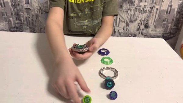 Инфинити надо (Infinity Nado) сборка и разборка волчка прыткая панда и воздушный кулак