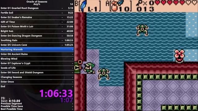 (old) Oracle of Seasons Any% in 2:09:58 смотреть онлайн