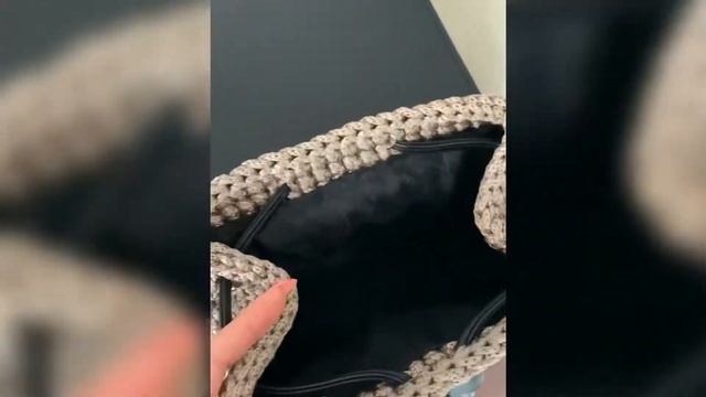 Вязаный рюкзак крючком "Кофе". Обзор. смотреть онлайн