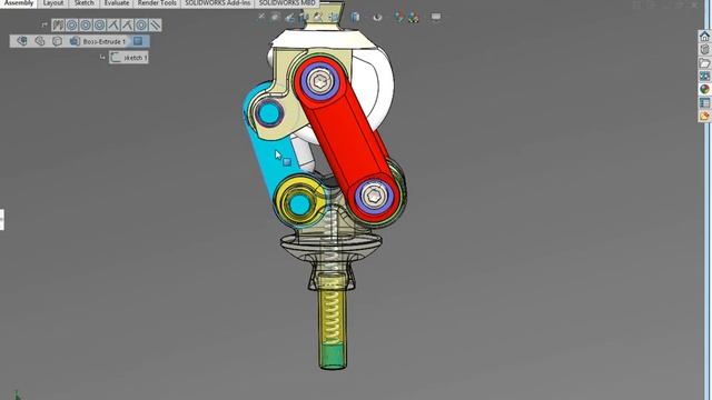 4 Bar Mechanism Motion
