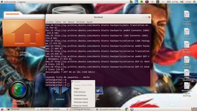 COMO DESCARGAR (SimpleScreen ) para ubuntu linux смотреть онлайн