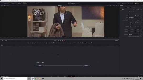 DaVinci Resolve: Rotoscoping - How to remove the background from video.