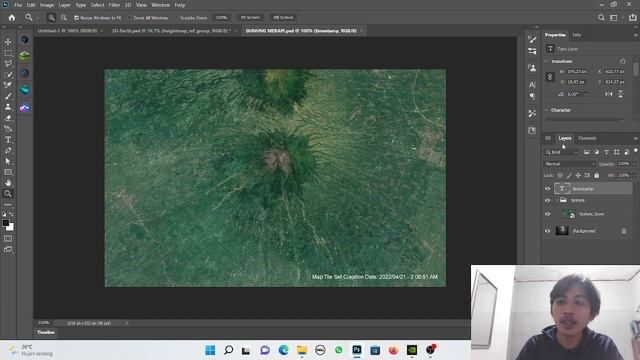 CARA MEMBUAT 3D MAP MENGGUNAKAN PHOTOSHOP : MERAPI MOUNTAIN смотреть онлайн