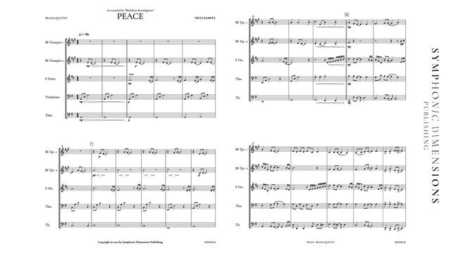 PEACE (Brass Quintet) - Nico Samitz смотреть онлайн