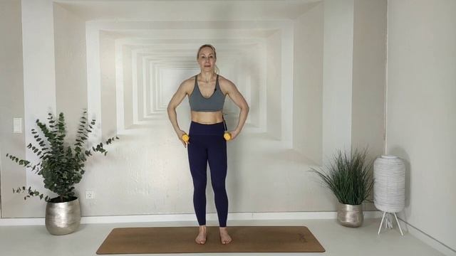Pilates Workout Hanteln Stand: Ganzkörperworkout, Homeworkout, (deutsch) смотреть онлайн