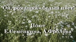 Ой, ромашка - белый цвет