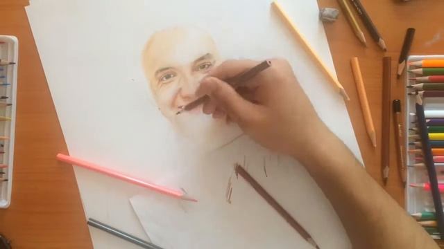 Портреты цветными карандашами.(Видео поздравление) смотреть онлайн
