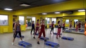 Функциональная степ тренировка #2. Functional step. Тренировка кардио и силовой выносливости.
