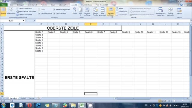 Excel 2010 - Erste Spalte fixieren смотреть онлайн