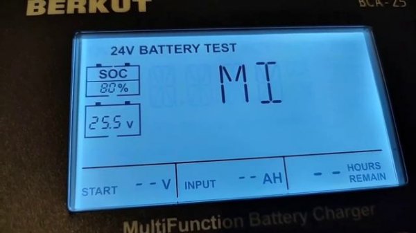 BERKUT BCA-25, зарядное устройство