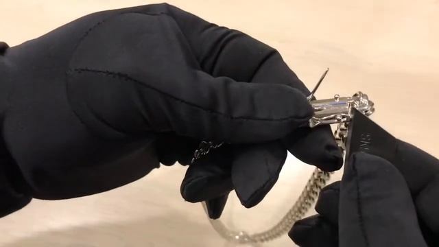 арт. А0125 Серебряная цепь бисмарк 60 см замок-коробка. смотреть онлайн